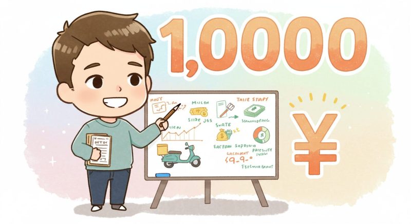 不労所得で月1万円を目指す！初心者向け低リスクな副業＆投資まとめ