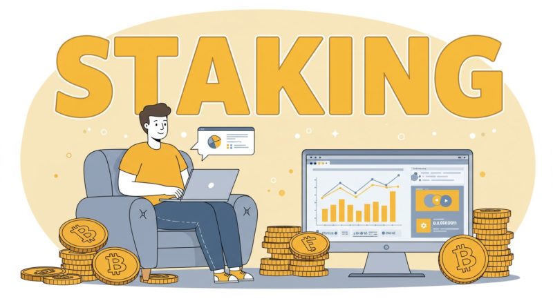 仮想通貨のステーキングとは？初心者向けに不労所得の仕組みと始め方をやさしく解説
